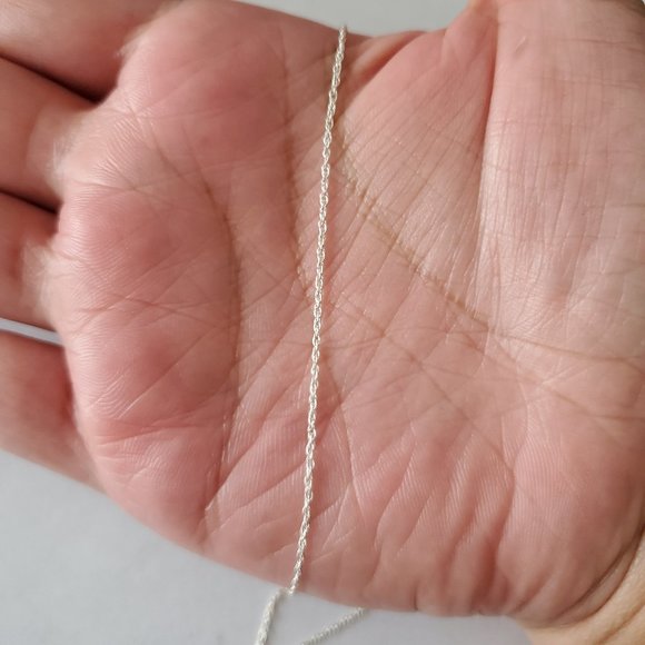 7" Sterling Silver Add A Bead Chain/Necklace - gift for her, chains for beads - Picture 2 of 5